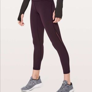 Lululemon plum leggings size 2